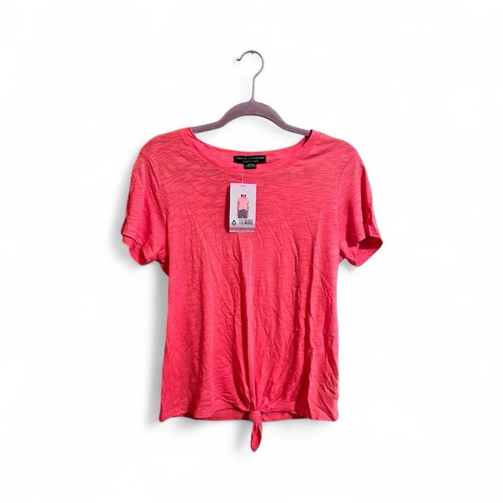 Vibrant Pink Knot Front Tee (NWT)